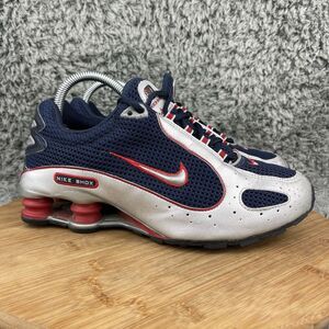 Vintage Nike Shox Shoes Sneakers Size 6.5 Y Blue Red Silver